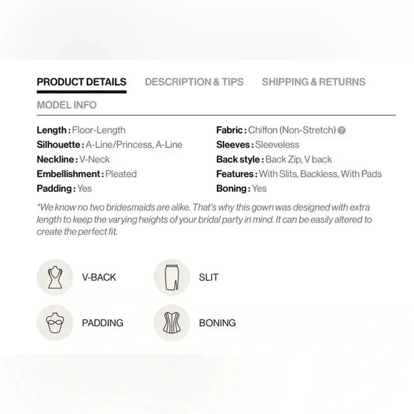 NWT Azazie Black Zuma Dress in Size 6 - Picture 15 of 16